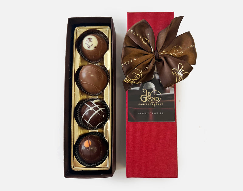Ticket Chocolate Classic 4 Piece Truffles