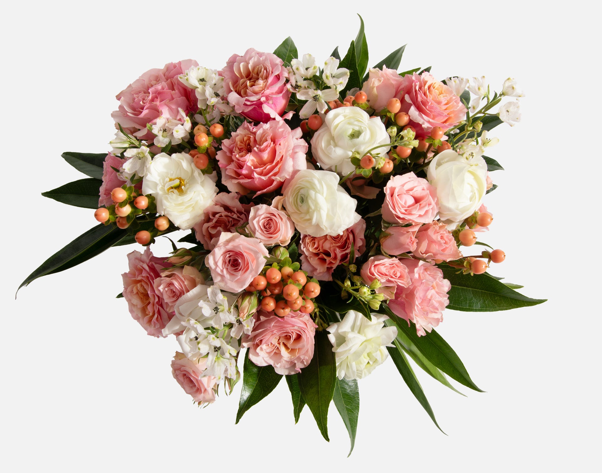 Glamour Box Of Peony and Pink Spray Roses