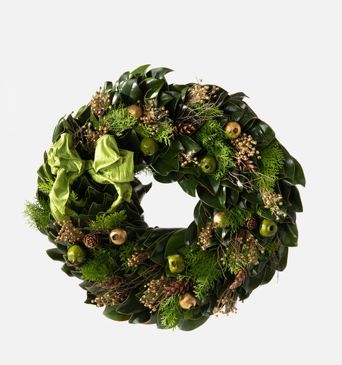 Golden Cedar Wreath