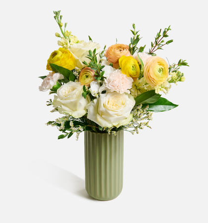 The Hygge with Green Beam Vase