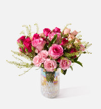 The Pretty in Pink  with Gleaming Vase