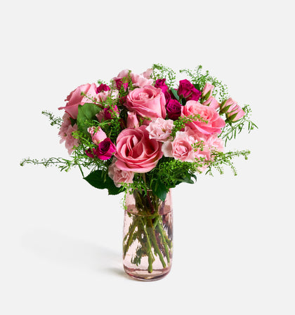 The First Move with Rose Quartz Vase