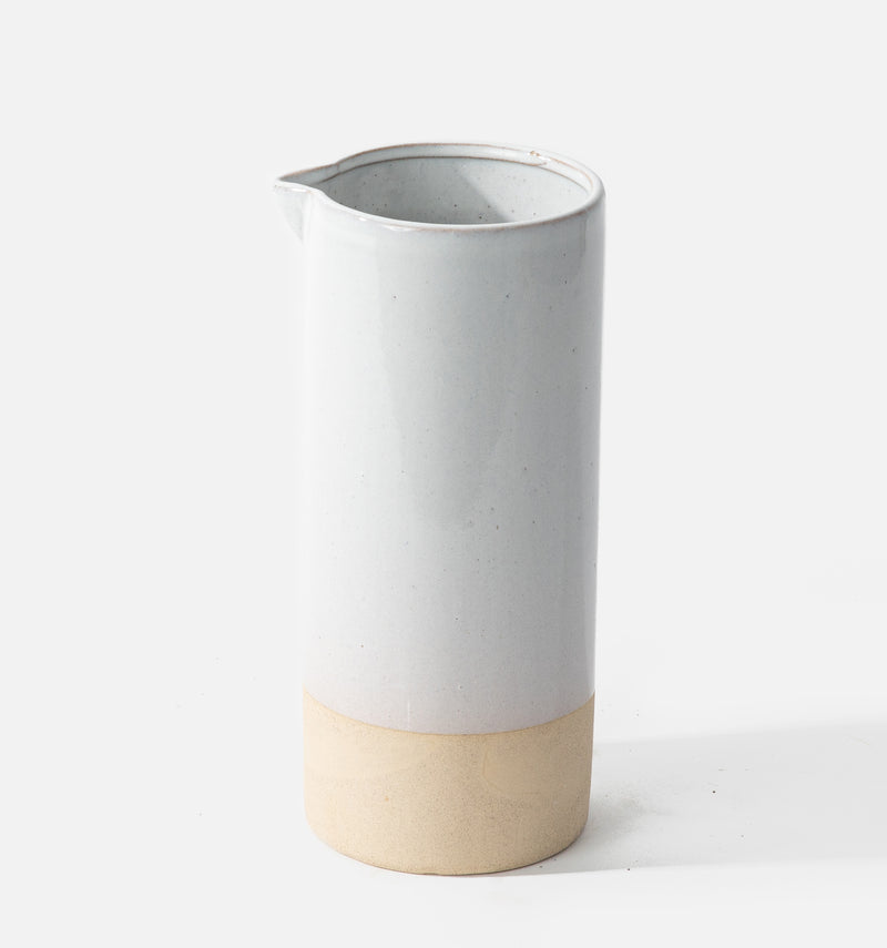 White Artisan Vase
