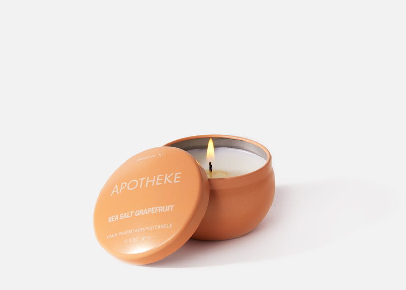 Apotheke Sea Salt Grapefruit Tin Candle